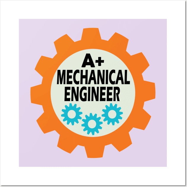 Mechnical Engineer Gears Desig for mechanical Engineers and Students Wall Art by ArtoBagsPlus